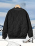 Damen Freizeitjacke mit Langen Ärmeln - Einfarbig Baseballkragen Gestepptes Design Maschinenwaschbar